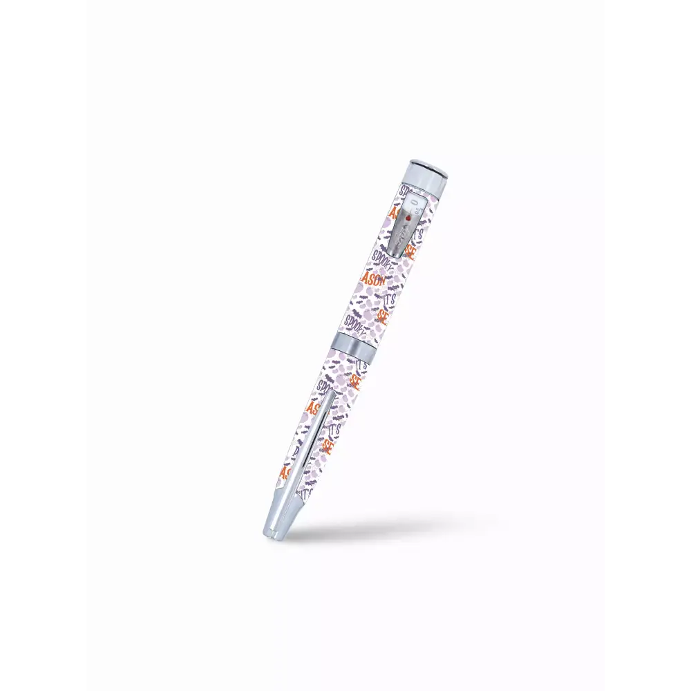 Humapen Luxura Stickers - 'It's Spooky Season' theme featuring bats and Halloween text in purple and orange.