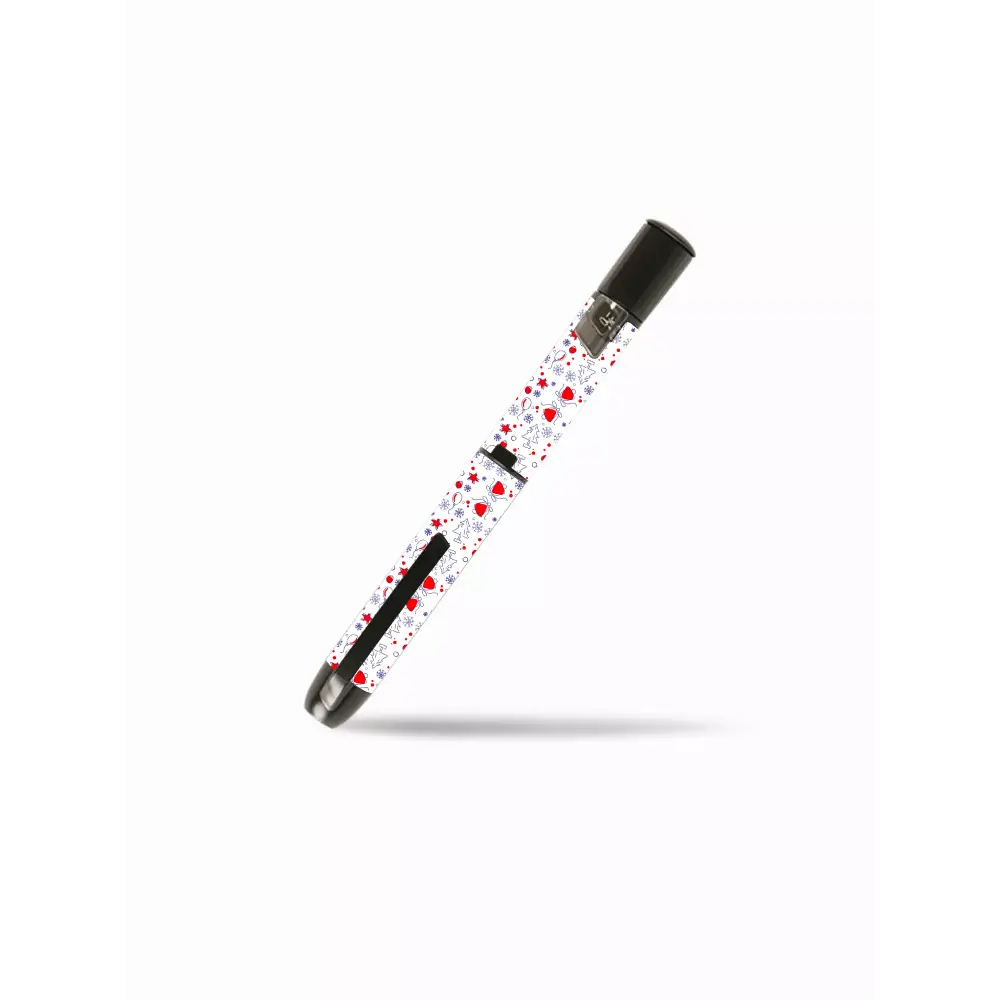 White pen with red and black speckles for InPen Stickers - Christmas 2024, adding holiday cheer