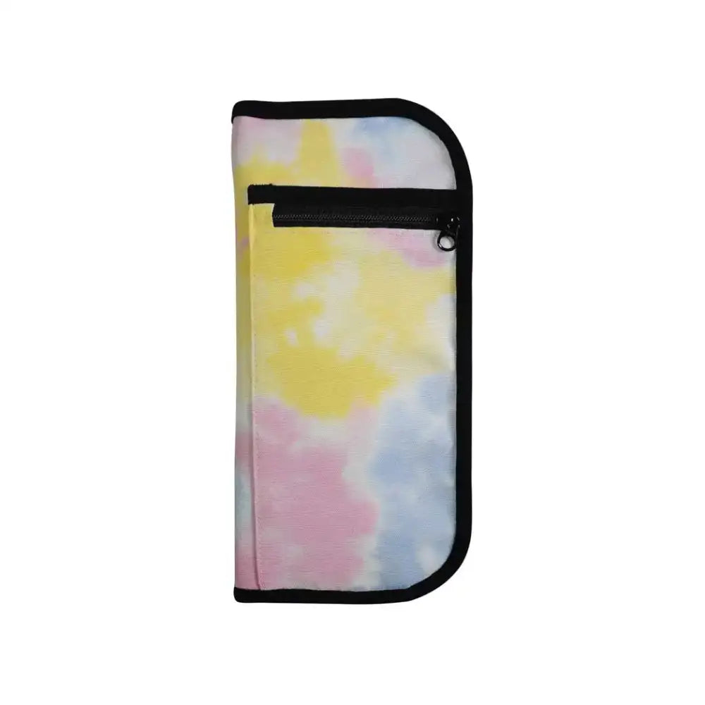 Diabetic travel case with colorful summer design, ideal for insulin pens and glucose meters.