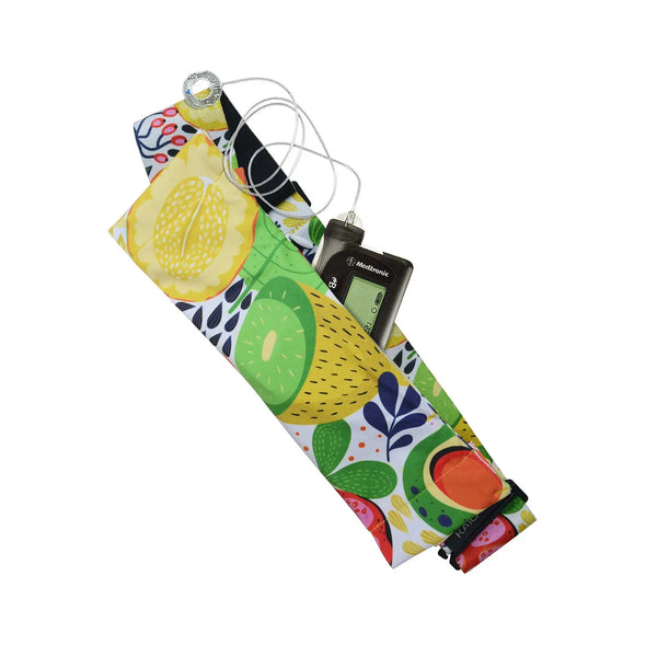 Cinto ajustável para bomba de insulina com gancho em G – Estampados | Dia Belly-Belt 2