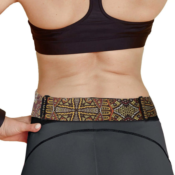 Cinto ajustável para bomba de insulina com gancho em G – Estampados | Dia Belly-Belt 2