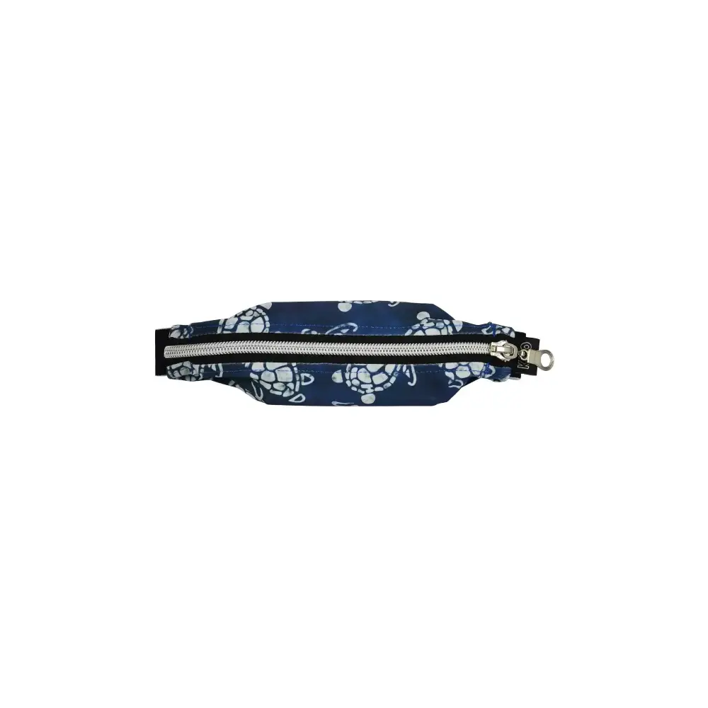 Wide Insulin Pump Belly Pouch with durable zipper closure and vibrant eco-friendly prints.