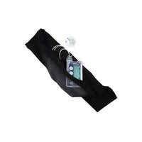 Insulin pump waist belt with mesh window for easy monitoring and comfort.