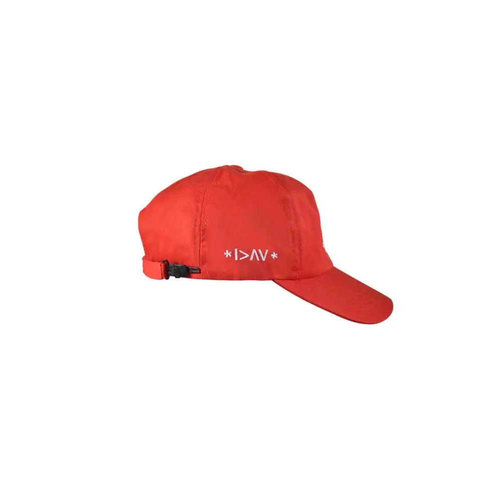 Red Kaio-Caps Diabetes Awareness cap with adjustable strap for raising type 1 diabetes awareness.