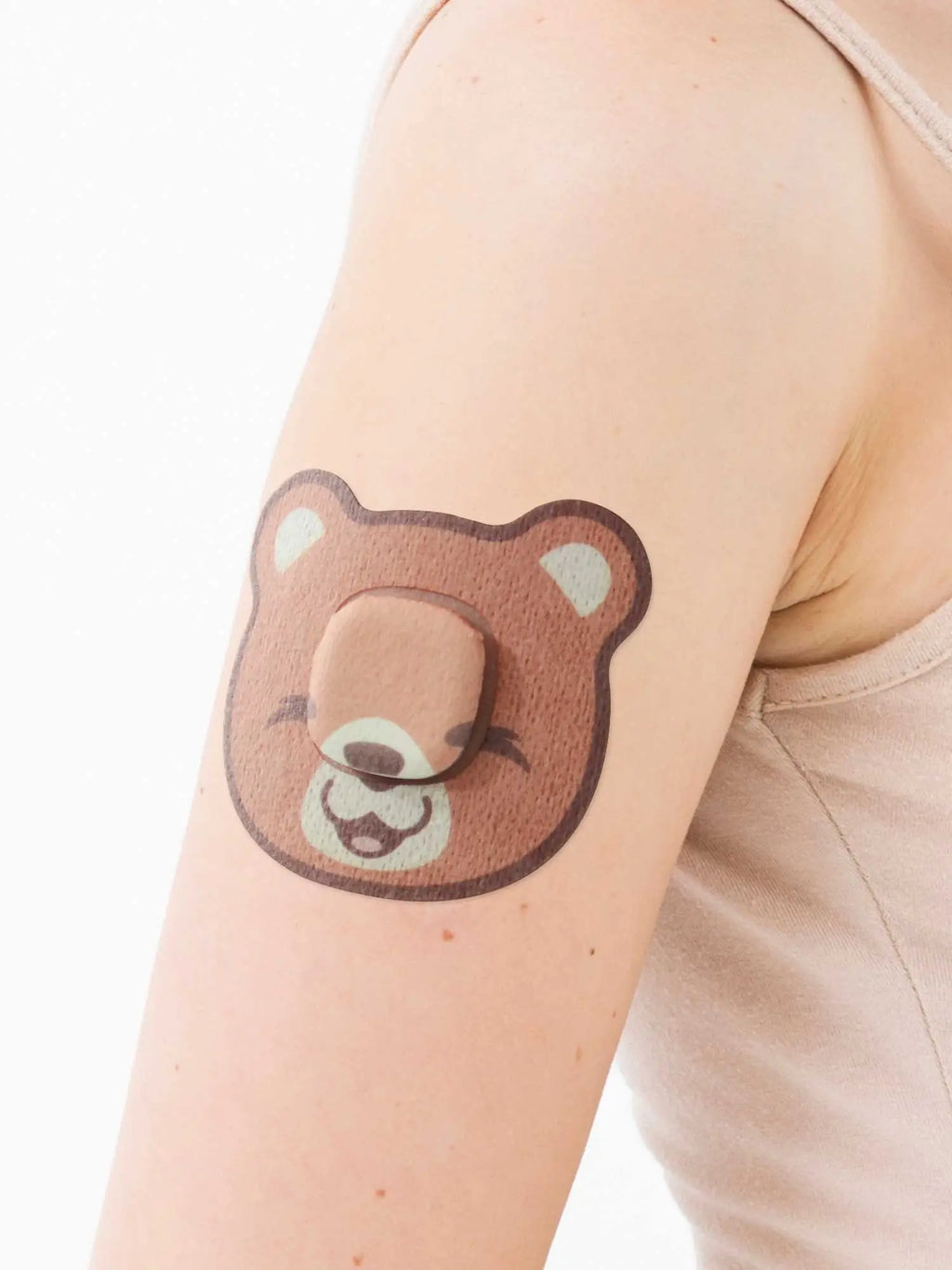 Adesivo de fixação infantil para Simplera Sync, forma de urso, no braço