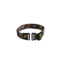 Adjustable belt for insulin pump pouches with colorful and stylish design, featuring strong metallic hooks for secure attachment.