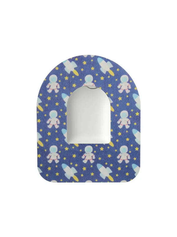 Adesivo de fixação para pod Omnipod, padrão Astronaut