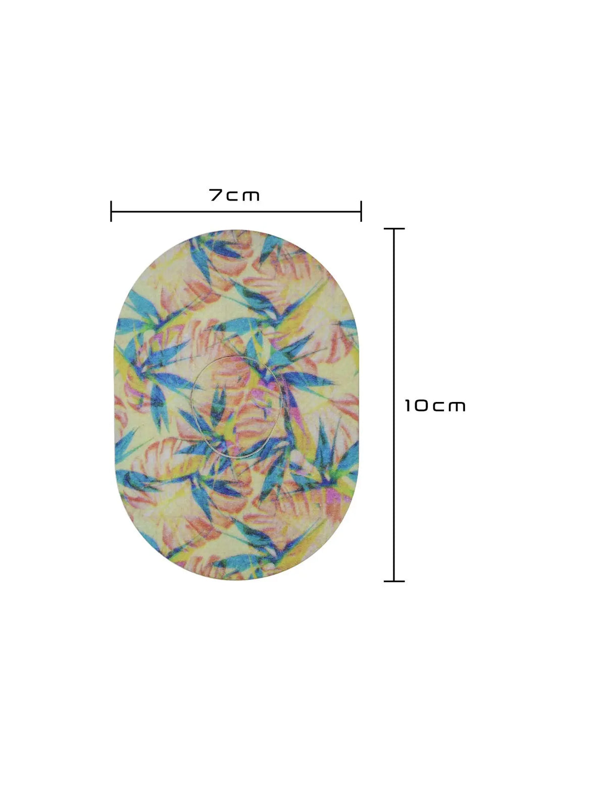 Adesivo de fixação para Dexcom G7, padrão Tequila Sunrise, dimensões 7 x 10 cm