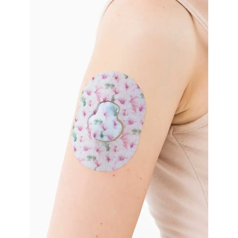 Adesivo de fixação para Medtronic Guardian, série Spring, no braço, grande plano