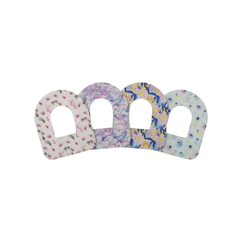 Adesivos de fixação para pod Omnipod, série Spring, Spring Set II, 4 padrões