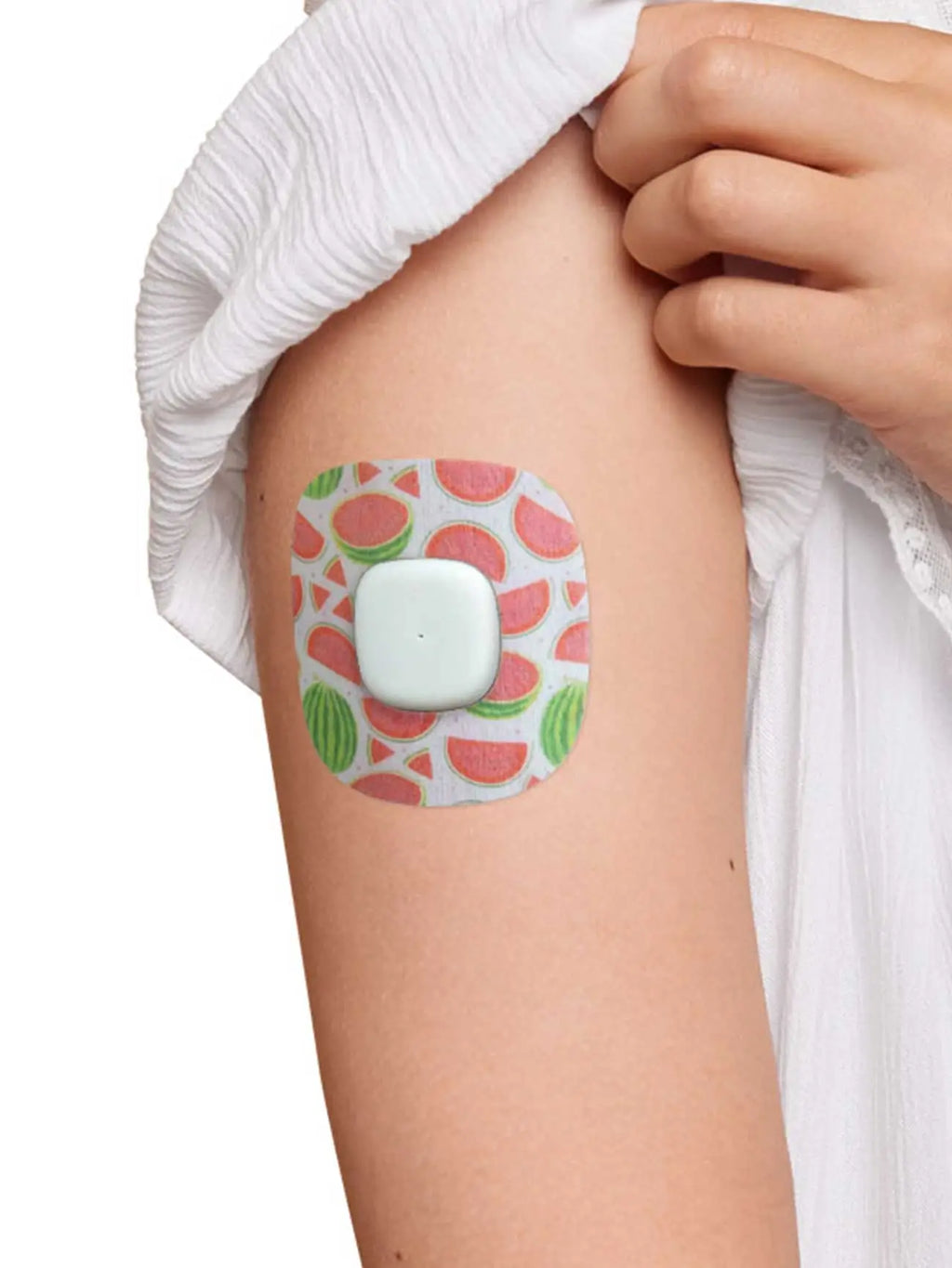 Adesivo de fixação para Simplera Sync, série Fresh, padrão melancia no braço