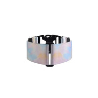 Insulin pump leg band from Summer Vibes Collection by Kaio-Dia, featuring adjustable soft elastic.