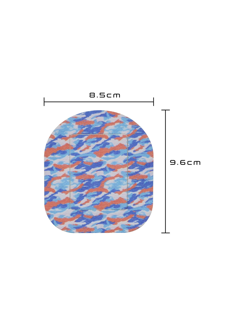 Adesivo de fixação para Tandem Mobi, dimensões 8,5 x 9,6 cm