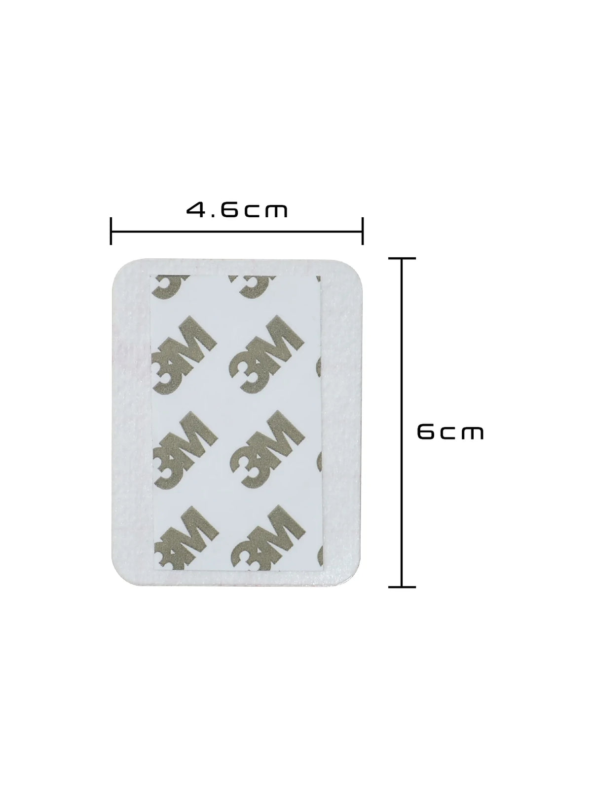 Tandem Mobi underpatch dimensions: 6 cm high and 4.6 cm wide