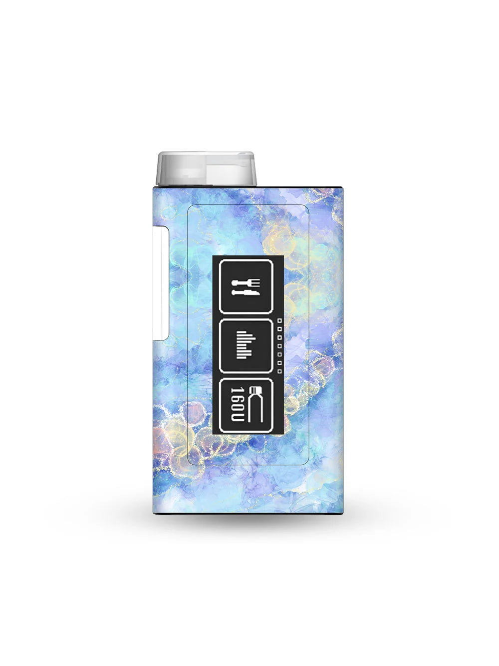 ypsopump mylife insulin pump sticker with fluid art design for colorful and modern customization of diabetes device