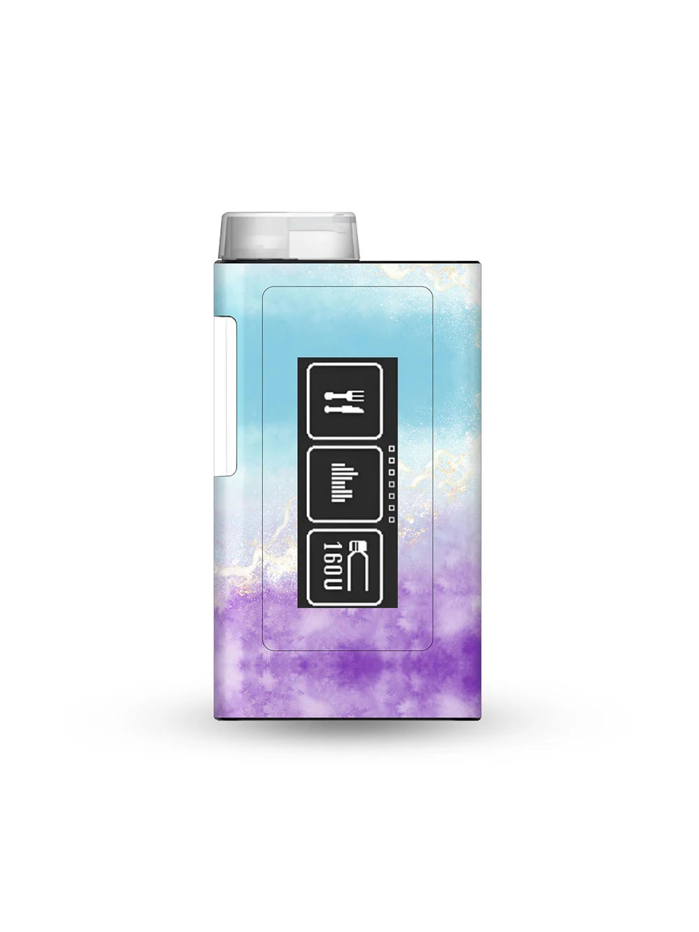 ypsopump mylife insulin pump sticker with watercolor pattern for artistic and soft customization of diabetes device