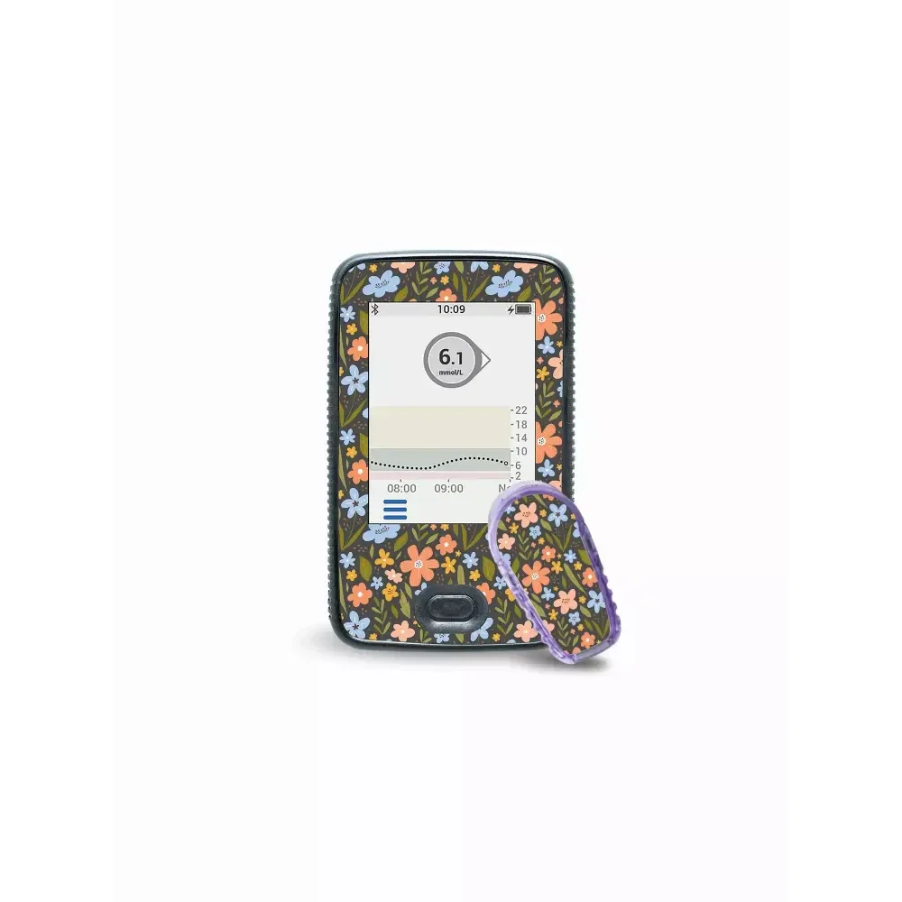 Dexcom G6 Receiver and Transmitter Stickers - Spring
