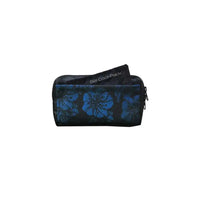 Horizontal insulin pump case with vibrant floral design and gel cool-pack, designed for comfort and temperature control.