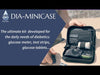 Kit para crianças com diabetes: medidor de glucose no sangue, comprimidos de glucose, agulhas e todas as suas necessidades diárias de diabetes - Dia-MiniCase KIDS