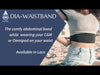 Cós para segurar o seu sensor de glicose, conjunto de infusão e bomba de insulina - Dia-WaistBand 