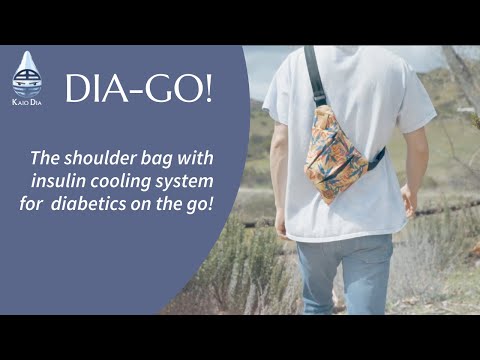 Bolsa de ombro para diabetes com refrigeração de insulina, Dia-Go!