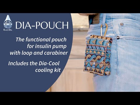 Bolsa infantil para bomba de insulina com elemento refrigerante, Dia-Pouch Kids