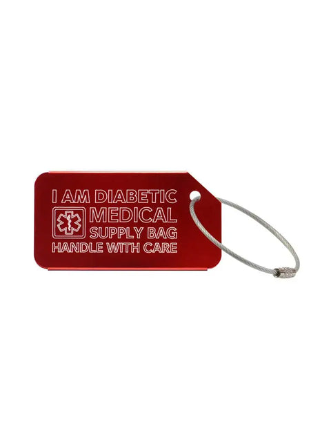 Etiqueta médica para bagagem - Dia-Luggage Tag