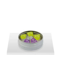 medium tin box for needles test strips and lancets kaio smts compact storage case for medical accessories