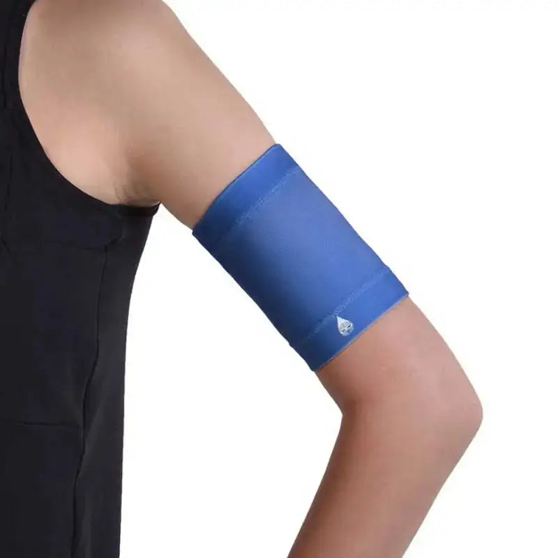 Protective armband for glucose sensor safety in plain colors.